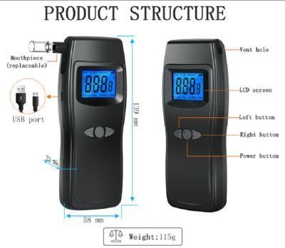 Drunk Driving Detector Household Breathalyzer Accurate Blood Alcohol Tester Breathalyzer