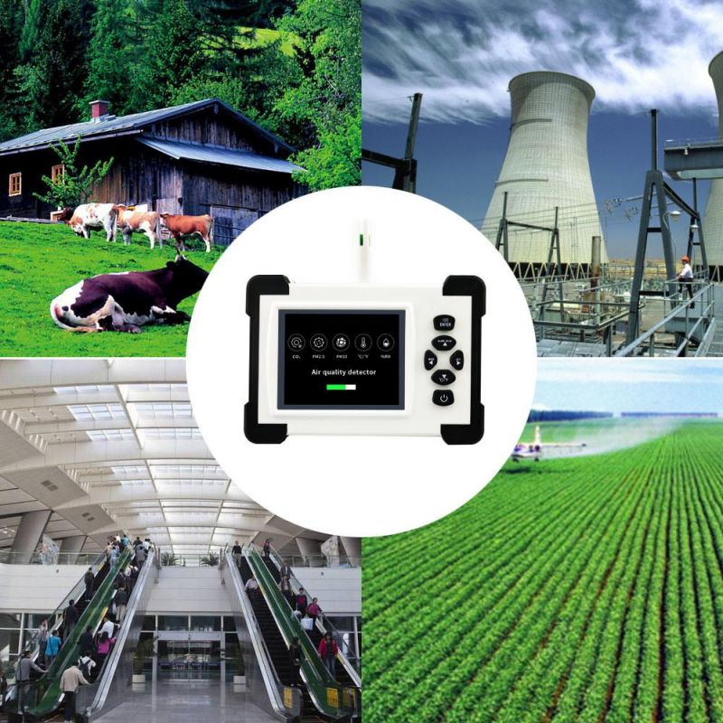 CO2 Temperature Humidity Sensor Tester Multifuncational CO2 Meter Air Quality Detector