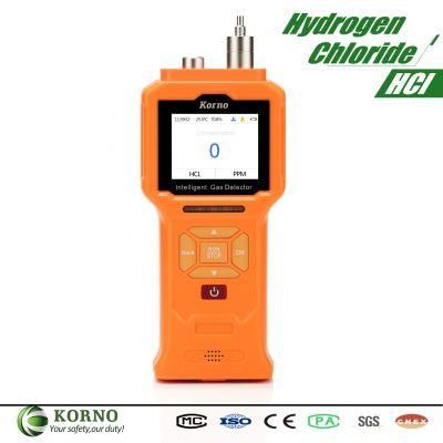 Portable Pump Hydrogen Chloride HCl Gas Monitor (HCl)