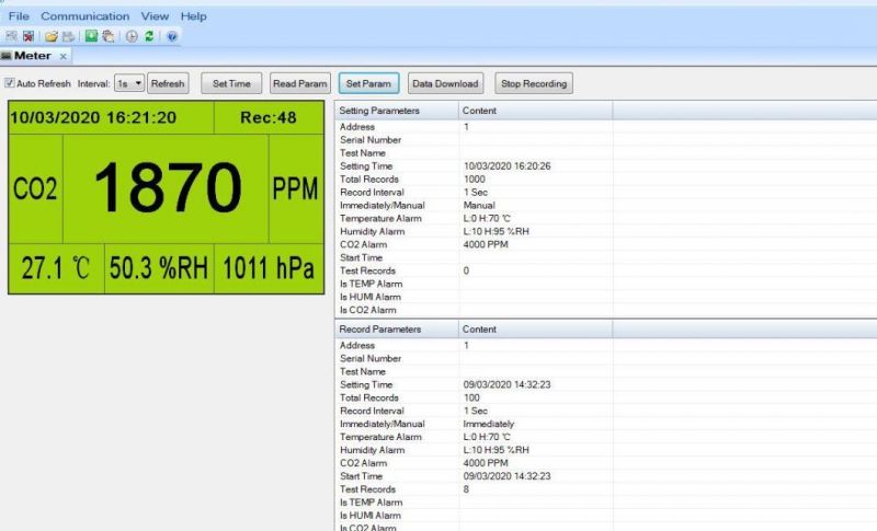 Portable Digital Sensor CO2 Meter Air Quality Monitor Gas Analyzer 9999ppm CO2 Analyzers