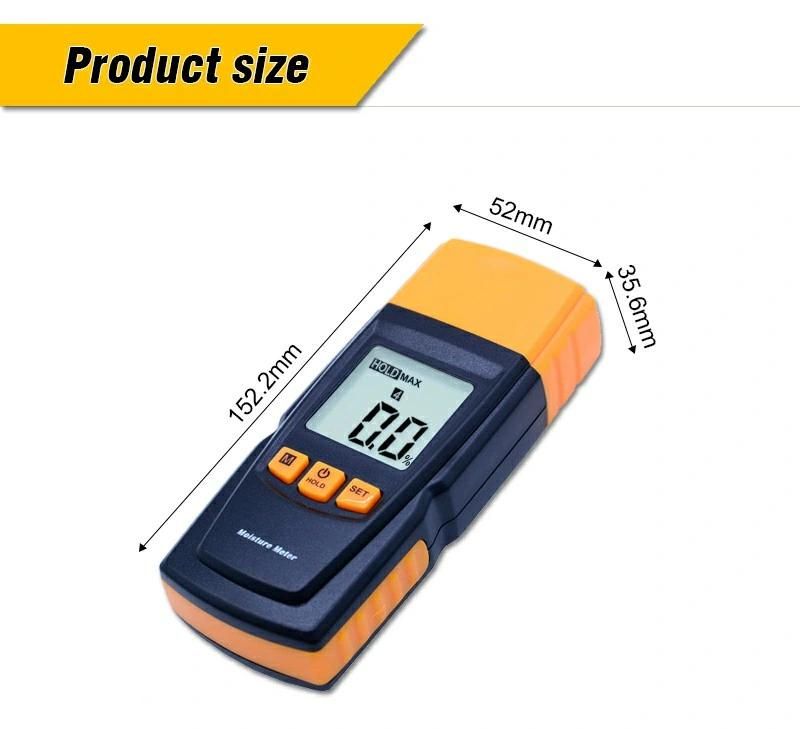 Needle-Type Portable LCD Backlight Water Content Test Moisture Instrument Moisture Meter