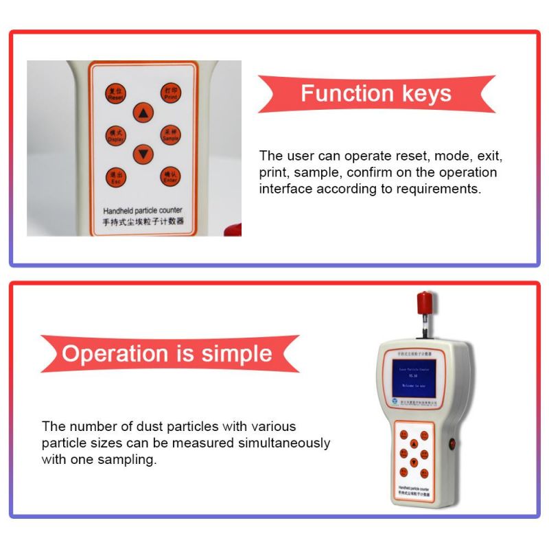 Particulate Monitor Handheld Air Dust Laser Particle Counter