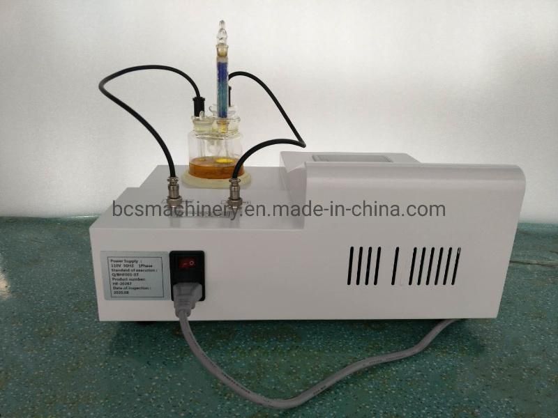 Gasoline Engine Oils Karl Fischer Moisture Content Analyzer