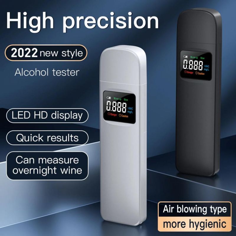 Detector De Alcohol Datalogger Breath Tester Portable Non-Contact Alcohol Breath Tester Breathalyzer Analyzer Alcohol Tester