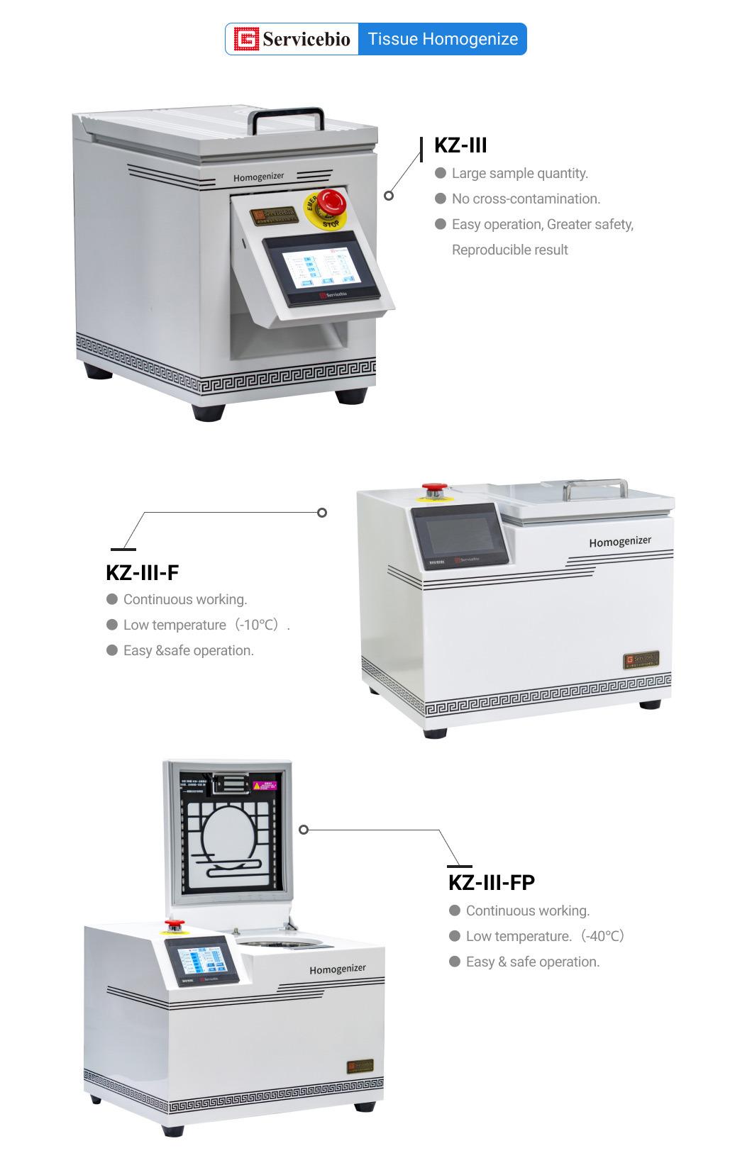 Hot Sale High-Speed Digital Display Tissue Homogenizer Kz-III