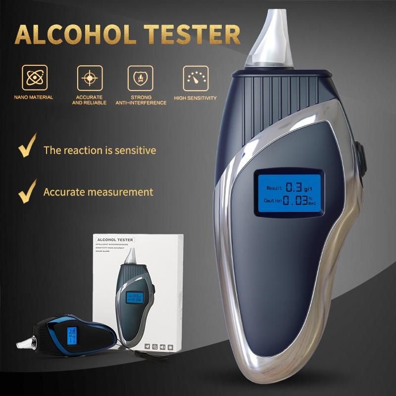 Alcohol Breath Tester Analyzer Detector Breathalyser Device LCD Screen