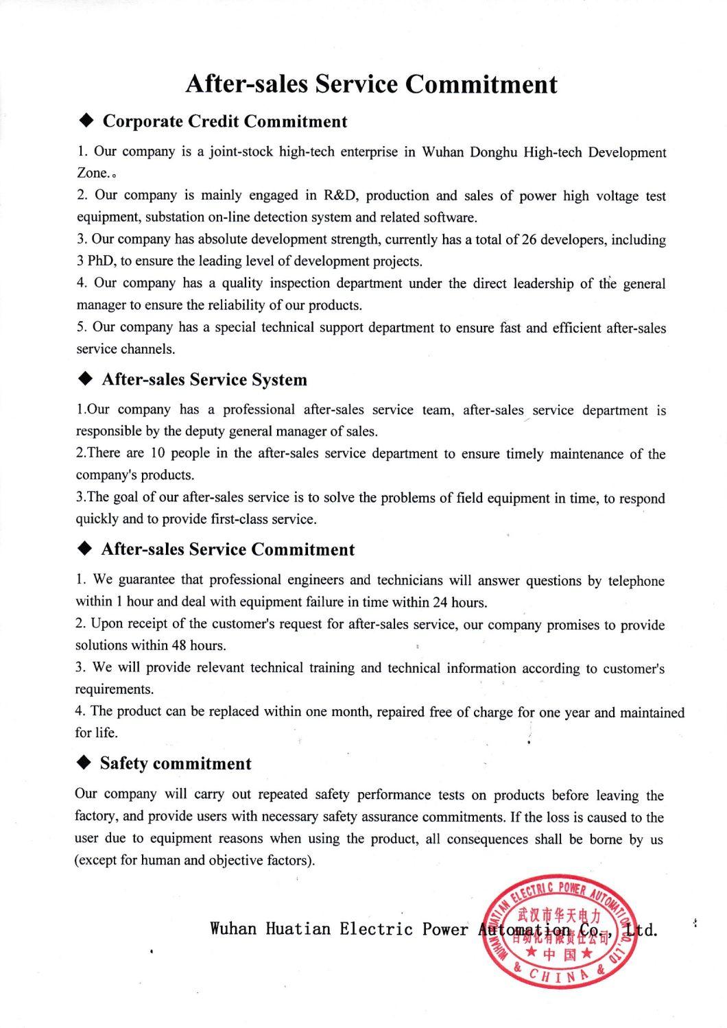 Jfd-2000A 2019 Cable Partial Discharge Test System/High Voltage Test Set