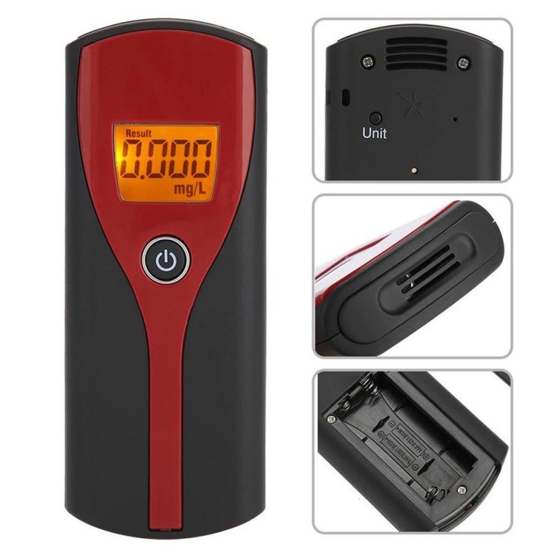 Digital Alcohol Breath Alert Breath Tester LCD Display with Audible Alert Quick Response Breathalyzer Parking Breathalyser