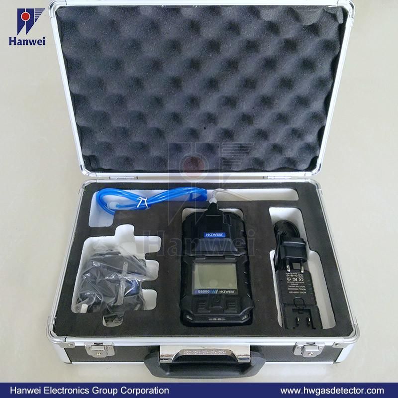 E6000 for Petrochemical Plant Portable Multi Gas Detector, Measure 5 to 6 Gases Sound + Light Alarm