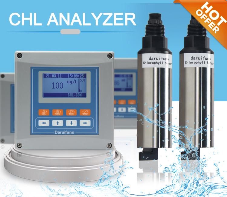 LCD Display Screen Online Chl Analyzer Digital Chl Meter for Water Testing