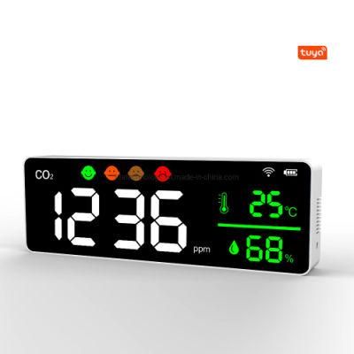 Tuya WiFi Air Quality Monitor Smart CO2 Meter Detector Temperature Humidity Display