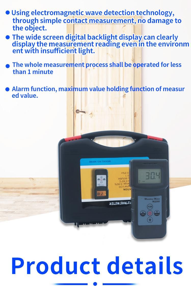 Portable Concrete Moisture Meter with Inductive Type