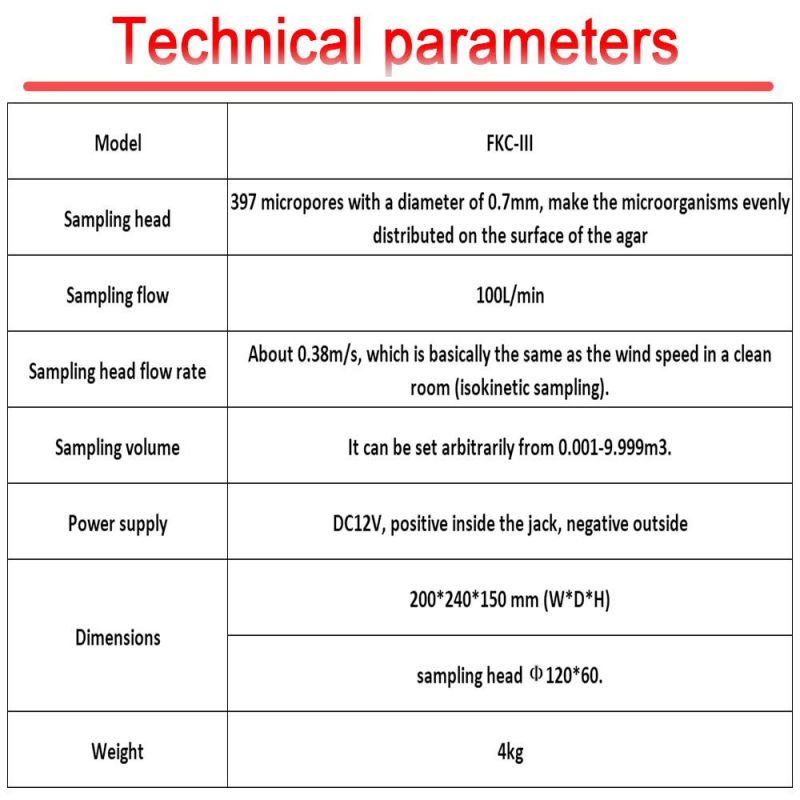 Fkc-3 Planktonic Bacteria Sampler Air Sampler