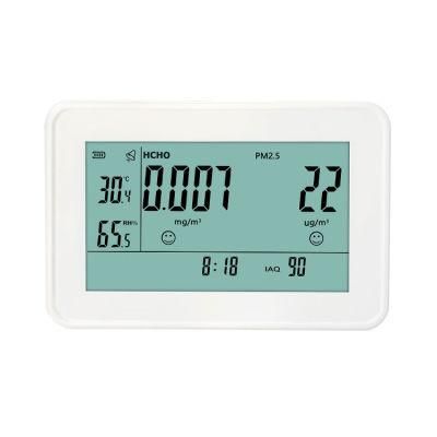 Yeh-410 LCD Digital Air Quality Monitor Formaldehyde Hcho Pm2.5 Detector for Indoor