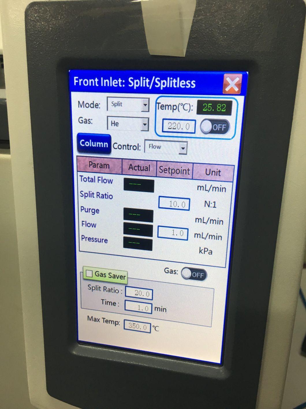 Dw-Gc1290 Gas Chromatograph LCD Touch Screen Gas Chromatography High Precision Gas Analyzer Chromatography Analysis Instrument Gas Chromatograph