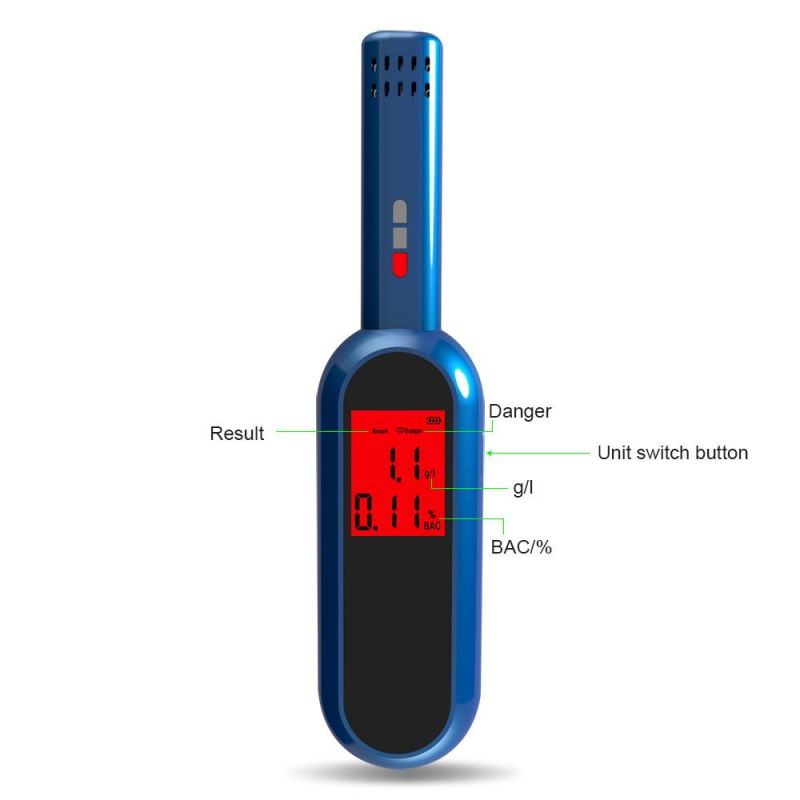 Greaz Alcohol Breathalyzer Breath LCD Tester Digital Breath Alcohol Tester