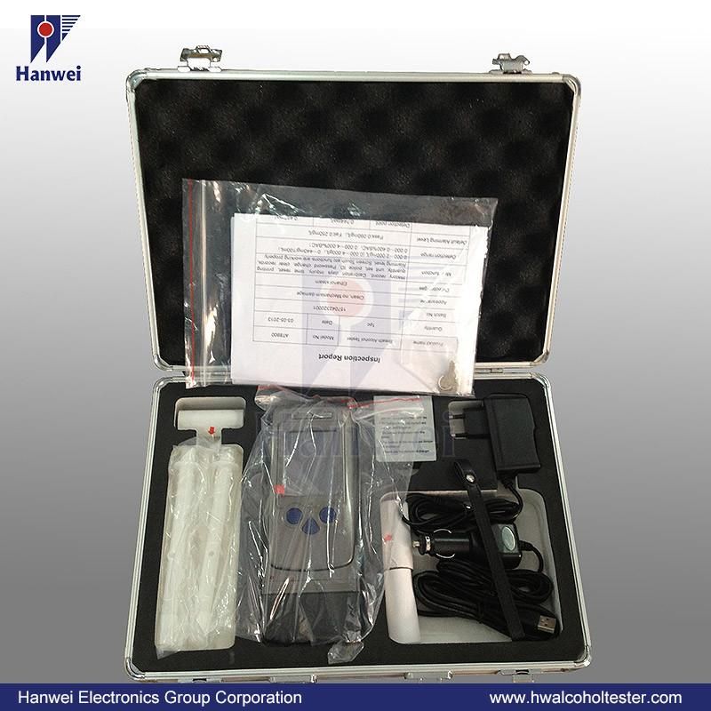 Professional Police Use Digital Breath Alcohol Tester At8900 Breathalyzer with Touch Screen and Built-in Printer