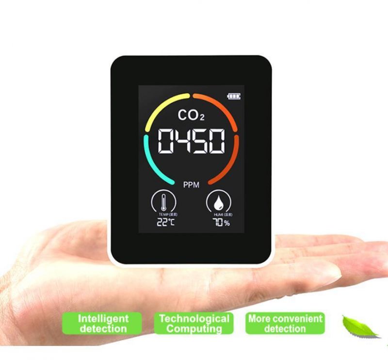 Mini Portable Tabletop Indoor Gas Sensor Monitor Air Quality Analyst CO2 Carbon Dioxide Detector