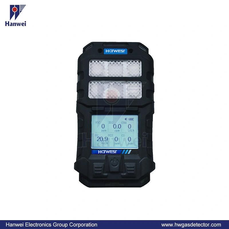 Portable Six-in-One Combustible Toxic Multi Gas Detector (E6000)