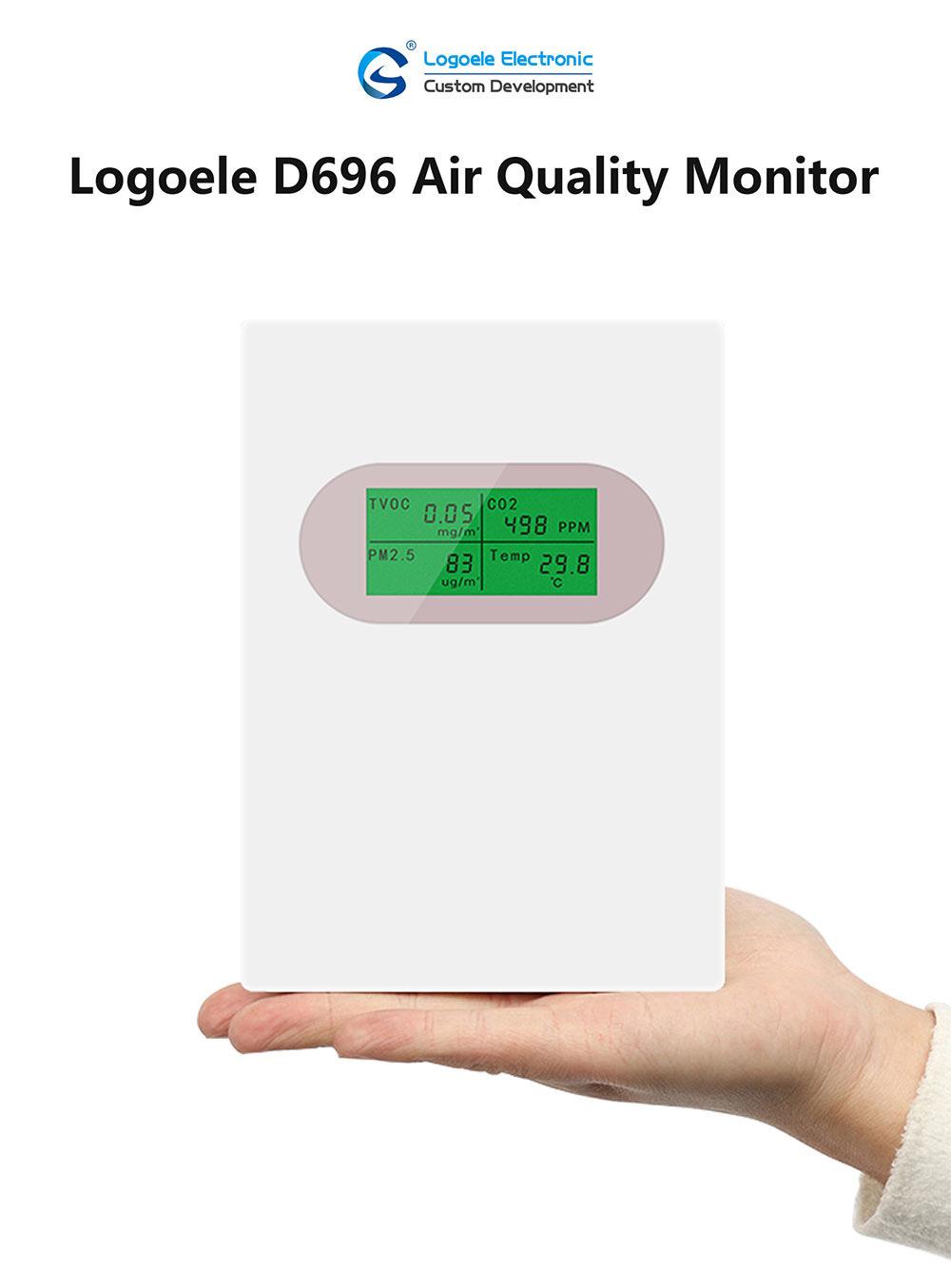 CO2 Pm2.5 Temperature Humidity Tvoc Air Quality Detector for Home