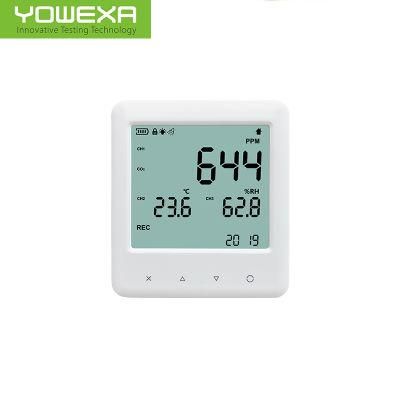 Air Thermometer CO2 and Temperature Humidity Monitor with Battery