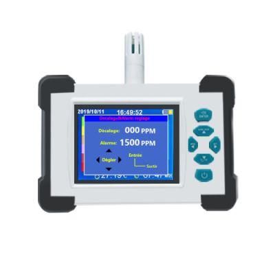 CO2 Temperature Humidity Sensor Tester CO2 Detector with Pdf Data Download Function