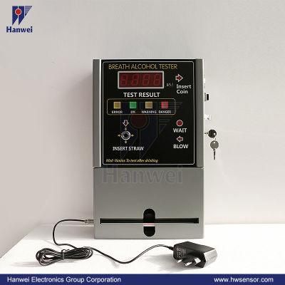 Reasonably Priced Commercial Fuel Cell Coin Operated Breathalyzer (AT319)
