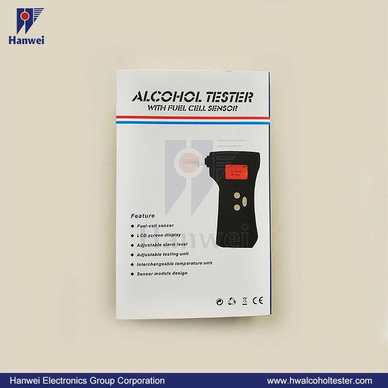 Modular Fuel-Cell Sensor Breathalyzer Commercial Breath Alcohol Tester with Red Backlight