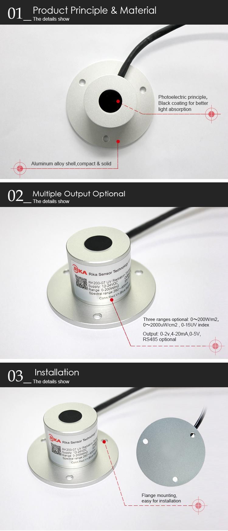 Rika Rk200-07 Outdoor Ultraviolet (UV-A) Sensor for UV Radiation Measurement