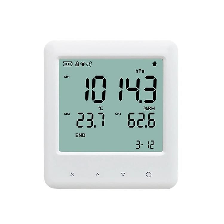 Environmental Indicator / Indoor Home Air Quality Temperature Humidity Monitor with Logging Data Function
