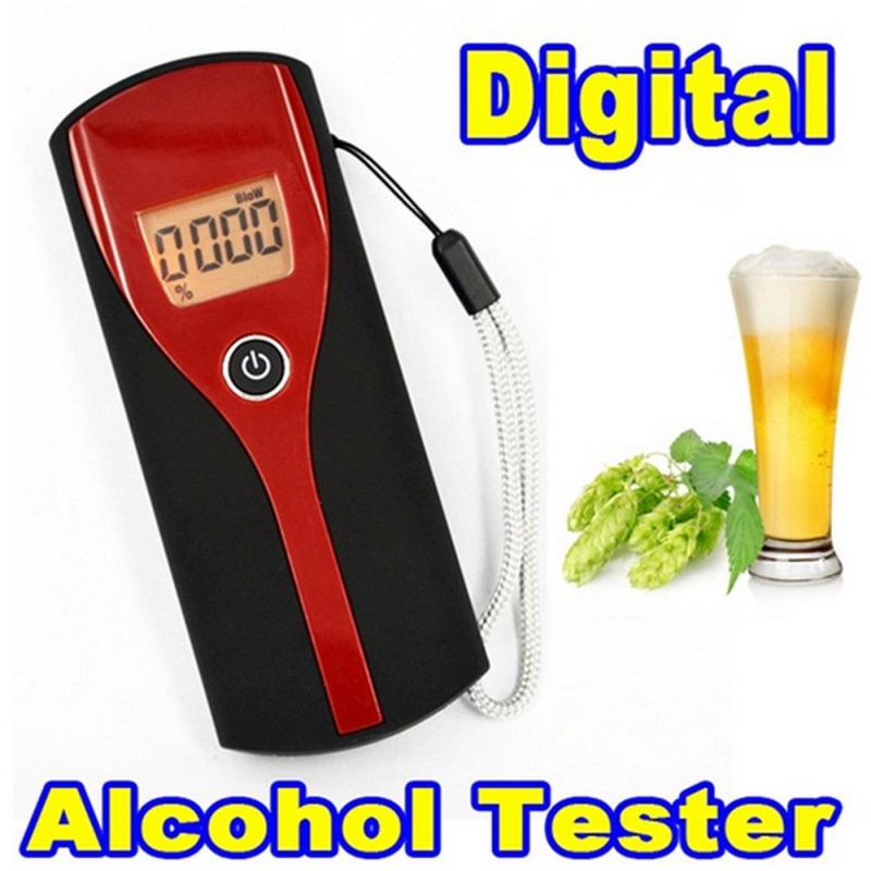 Digital Alcohol Breath Alert Breath Tester LCD Display with Audible Alert Quick Response Breathalyzer Parking Breathalyser