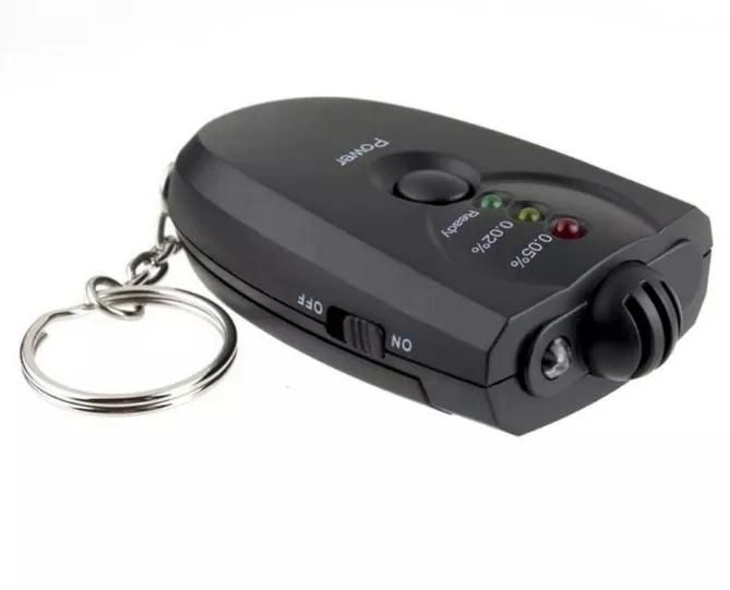 Portable Handheld Digital Breathalyzer Air Detector Breath Detector Breathalyzer Alcohol Breathalyzer Portable Key Chain LED Lighter Alcohol Breath Tester