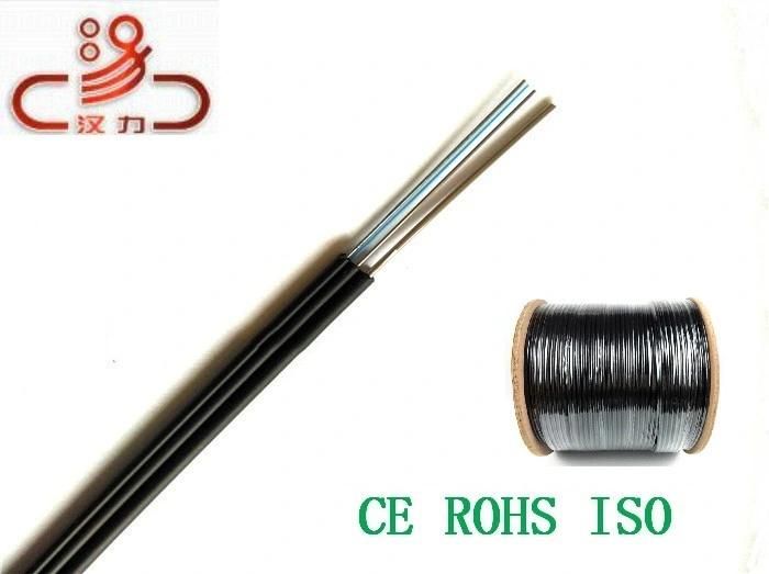 Drop Wire FTTH Optical Fiber Cable 1000m/Wood