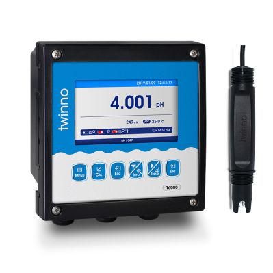 Industrial Online Color LCD Trend Chart Display History Data Record RS485 4~20mA Relay Output pH ORP Transmitter
