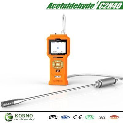 Portable C2h4o Gas Detector with Pump Acetaldehyde Ethanal Detector