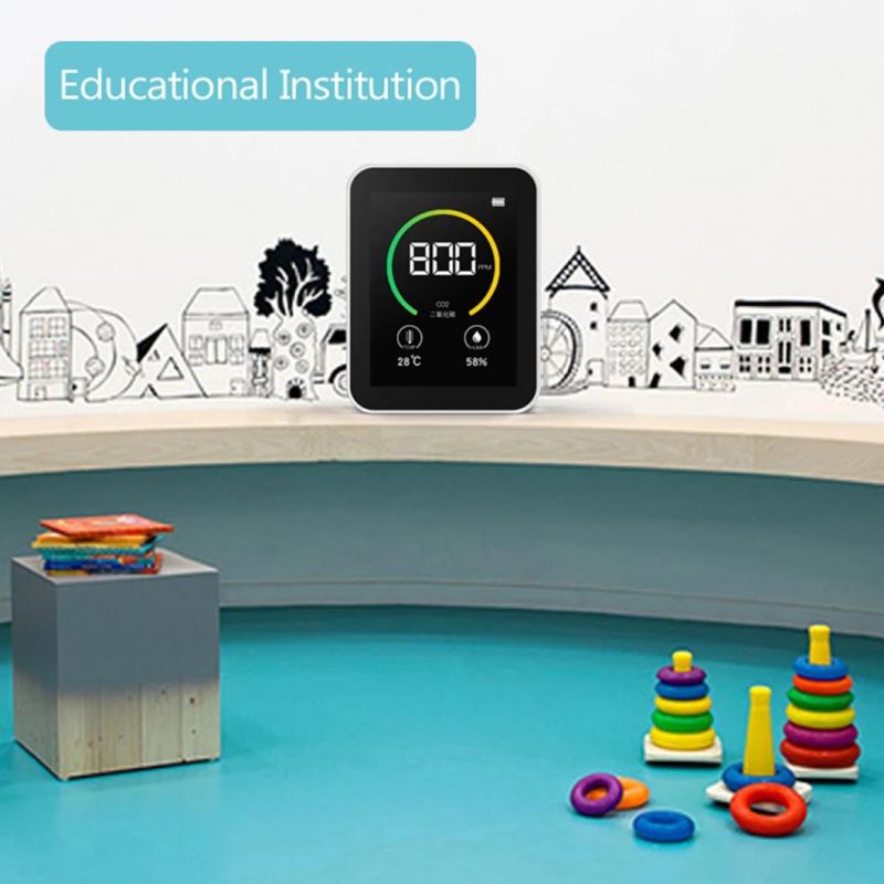 Color Screen TFT Carbon Dioxide CO2 Detector CO2 Meter Gas Concentration Content Intelligent Air Tester