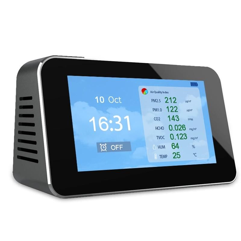 Gas Detector Air Quality Monitor CO2 Monoxide Meter Analyzer Hcho Detector Gas Handling Instruments Tester