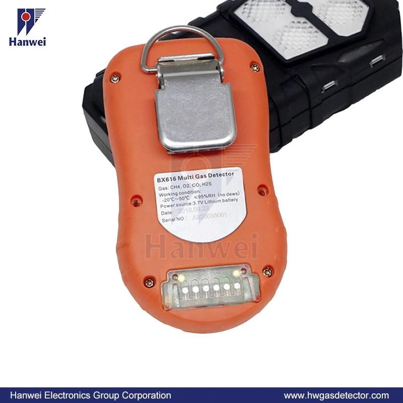 Portable Multi Gas Detector for Mine, Diffusion 4 Gas Detector for Lel, Co, O2, H2s