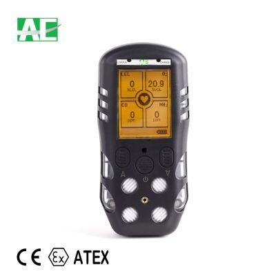 CE Atex Certified Lel O2 Co H2s Portable Multi Gas Detector