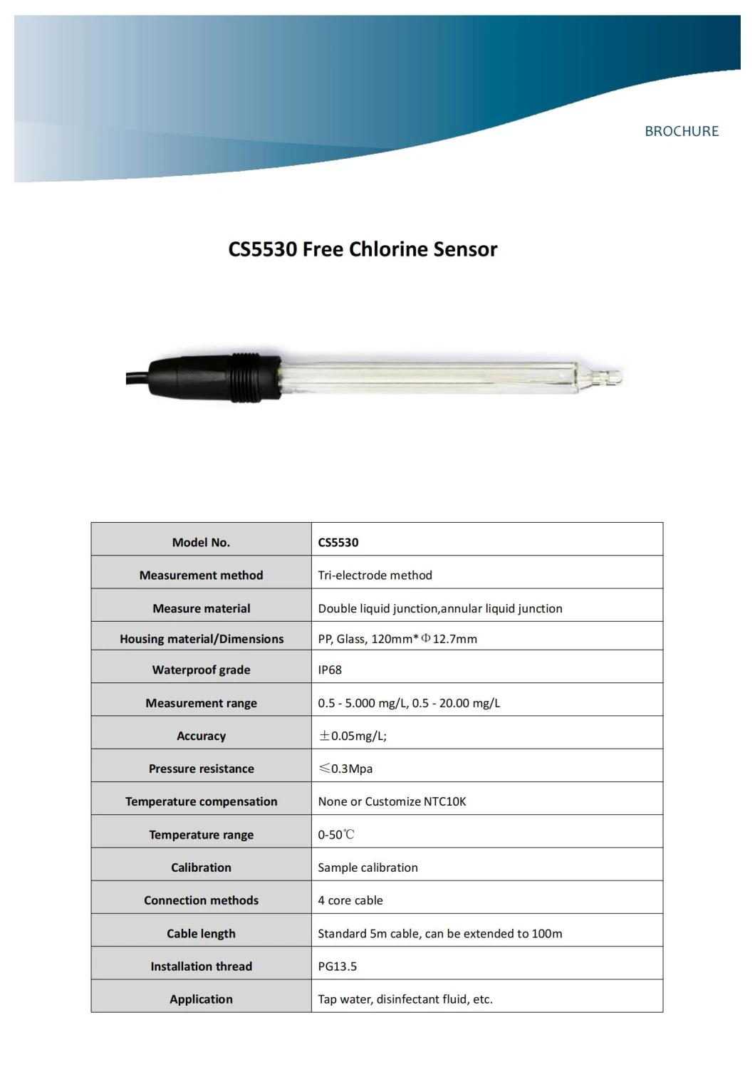 Industrial Online Free Chlorine Analyzer Chlorine Dioxide Dissolved Ozone Meter