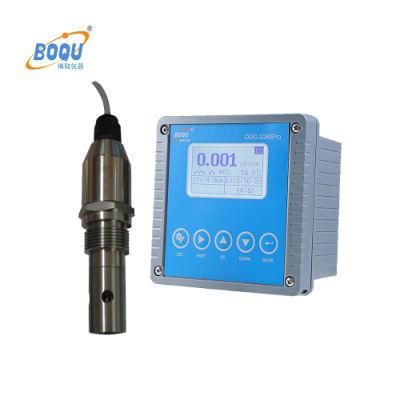 Boqu Ddg-2080PRO SS316L Stainless Steel Sensor 0-20us/Cm Online Conductivity Analyzer