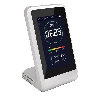 LCD Color Display High-Precision CO2 Detector, Air Temperature and Humidity Analyzer