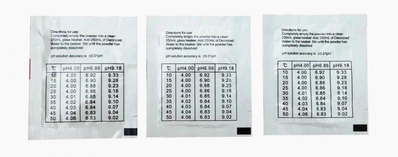 4.01 6.86 9.18 Calibration Point pH Buffer Solution Powder in pH Meter