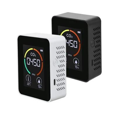 Custom Logo Mini Portable Desktop Air Quality Detector CO2 Carbon Dioxide Monitor Meter