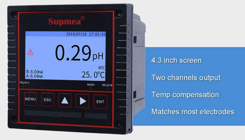 pH Meter for Aquarium pH Ec Temperatur Meter pH Ec Meter and Temperature