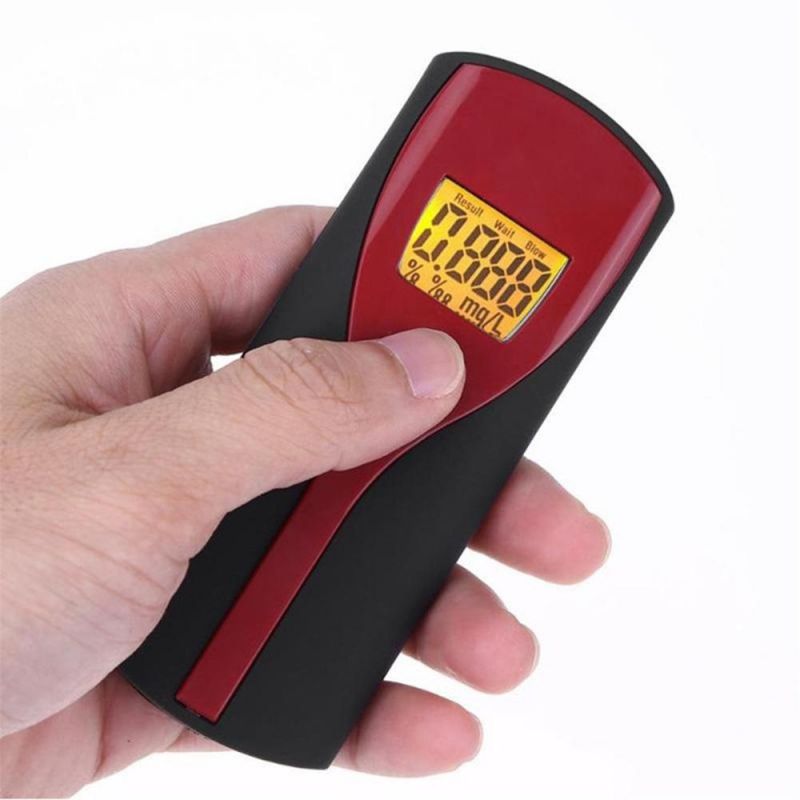 Digital Alcohol Breath Alert Breath Tester LCD Display with Audible Alert Quick Response Breathalyzer Parking Breathalyser
