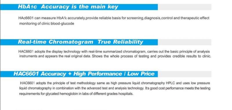 Hac6000 V Hemoglobin Hba1c Analyzer