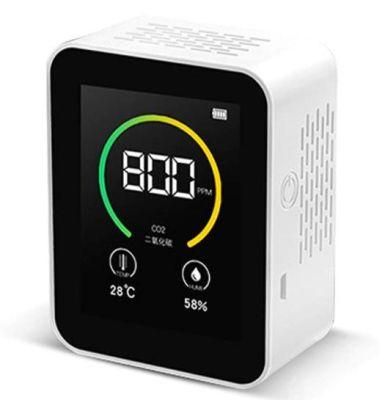 CE RoHS Indoor Air Quality Monitor Ndir Infrared Sensor Rechargeable CO2 Detector