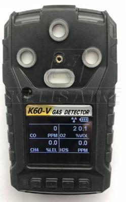 Portable 4/5 Gases Detector with City Sensors for Toxic and Combustible Gases Detection