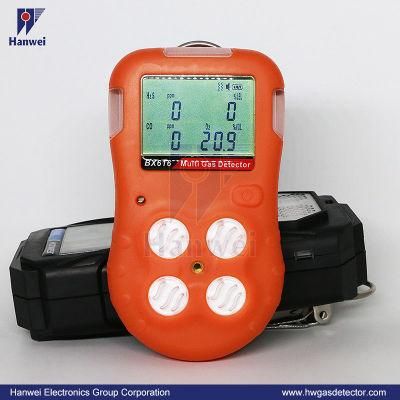 IP66 Industrial Portable 4-in-1 (LEL, CO, H2S, O2) Multi Gas Detector Analyzer